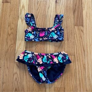 Cat & Jack Mermaid print bikini set size 4/5 XS